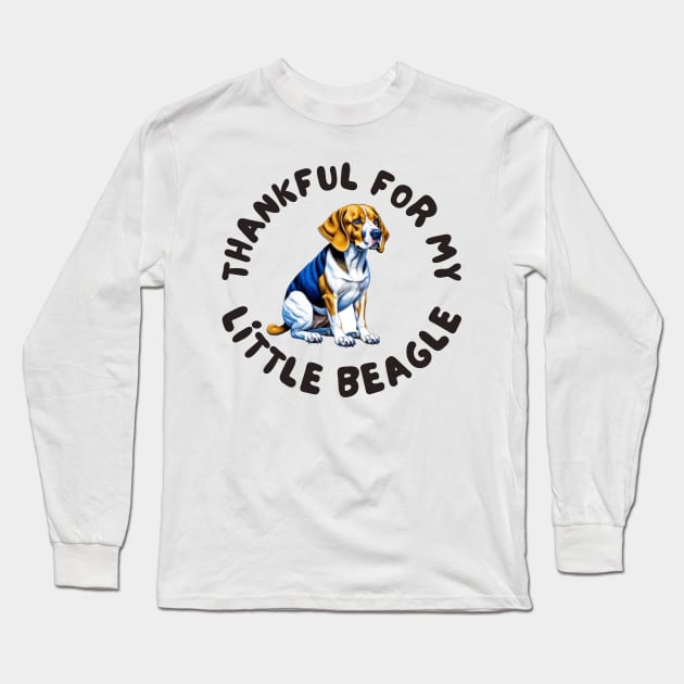 Thankful for my little beagle Long Sleeve T-Shirt by IOANNISSKEVAS